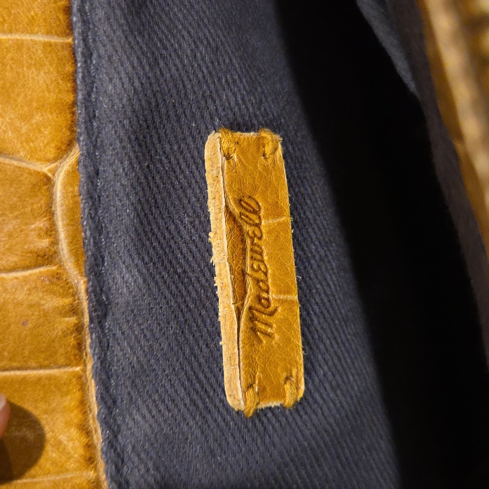 The Zip-Top Small Transport Crossbody: Croc Embossed Leather Edition - Picture 5 of 5